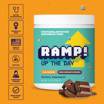 Image of Ramp! Up the Day, Tween & Teen Functional Nutrition + Protein Powder, Smoothie Booster